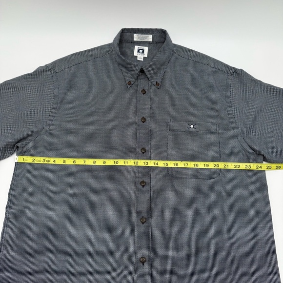 Hunt Club Men’s Navy White Basketweave Casual Button Down Golf Shirt Large - Picture 4 of 12